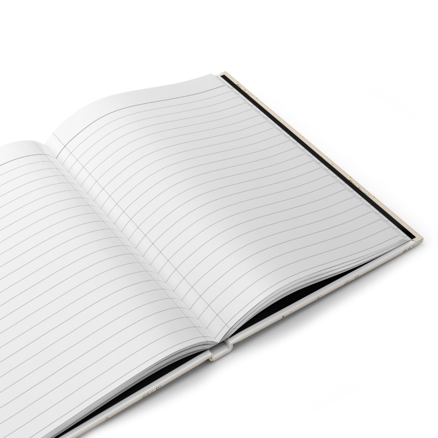 Golden Sprigs Hardcover Journal – Lined Botanical Notebook
