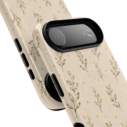 Floral Sprig Magnetic Protective Phone Case – Tough Dual-Layer Cover