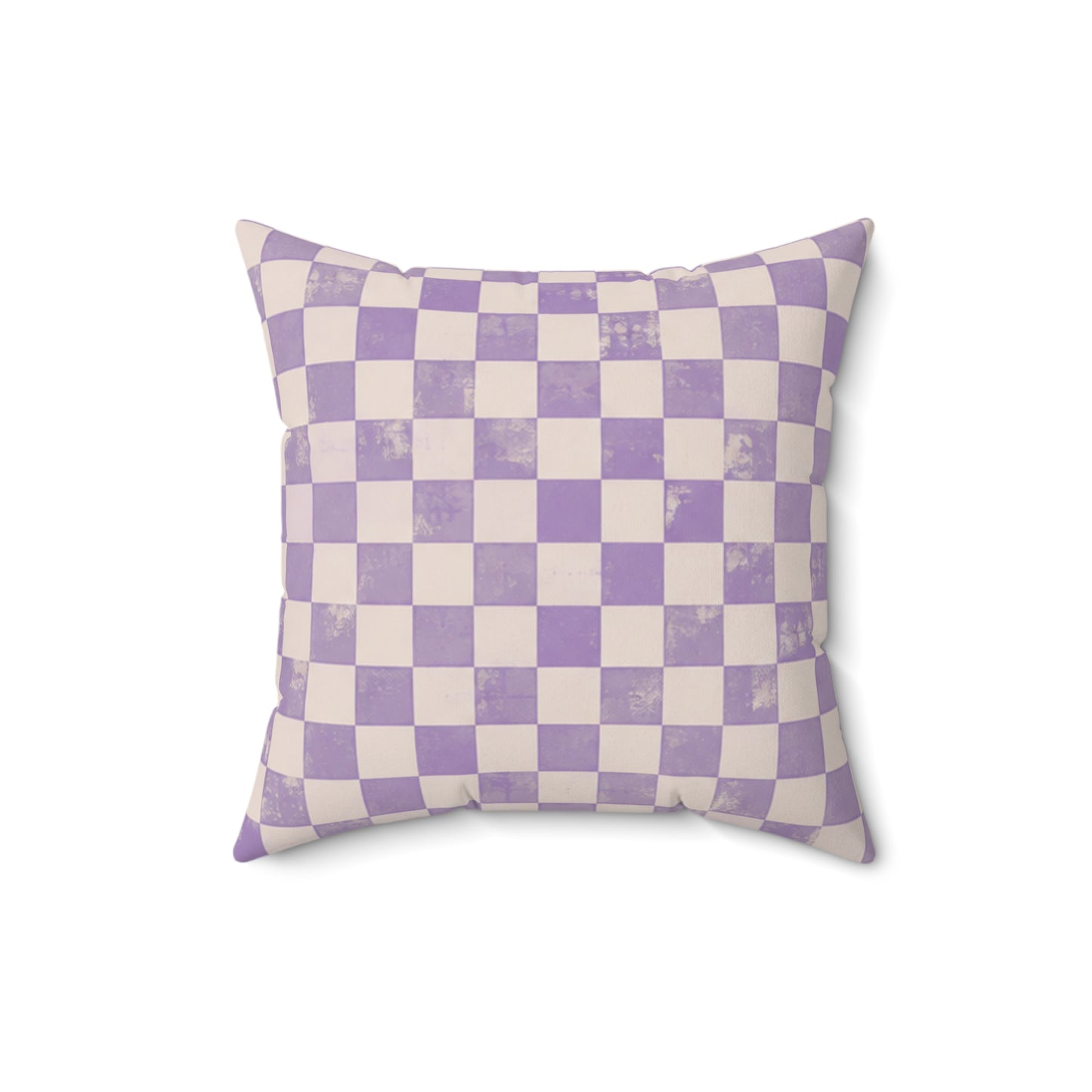 Lavender Check Pillow - Purple Checkerboard Throw Pillow - Pastel Decorative Cushion - Retro Home Decor