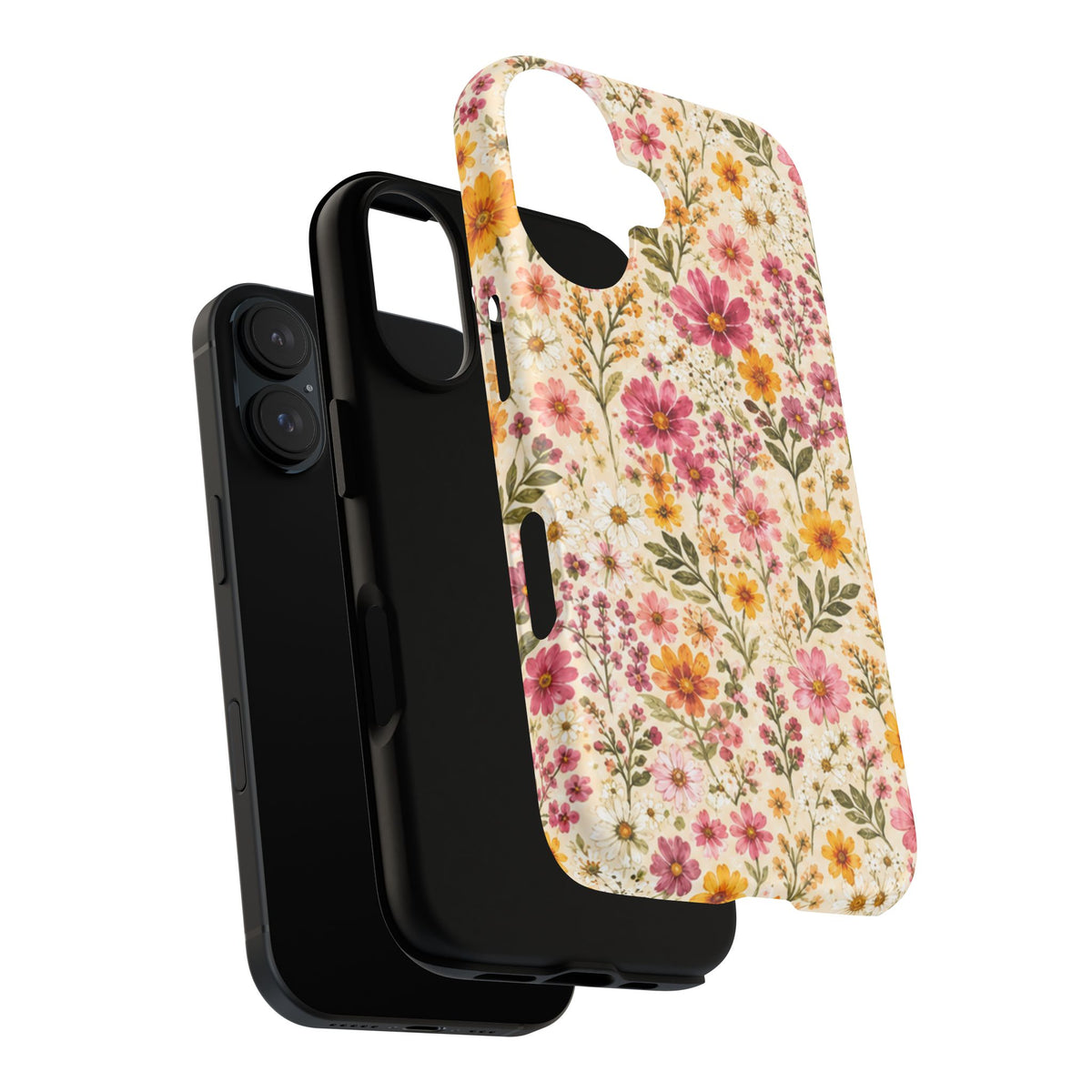 Wildflower Meadow Magnetic Protective Phone Case – Tough Dual-Layer Cover