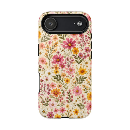 Wildflower Meadow Magnetic Protective Phone Case – Tough Dual-Layer Cover