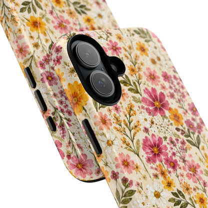 Wildflower Meadow Magnetic Protective Phone Case – Tough Dual-Layer Cover