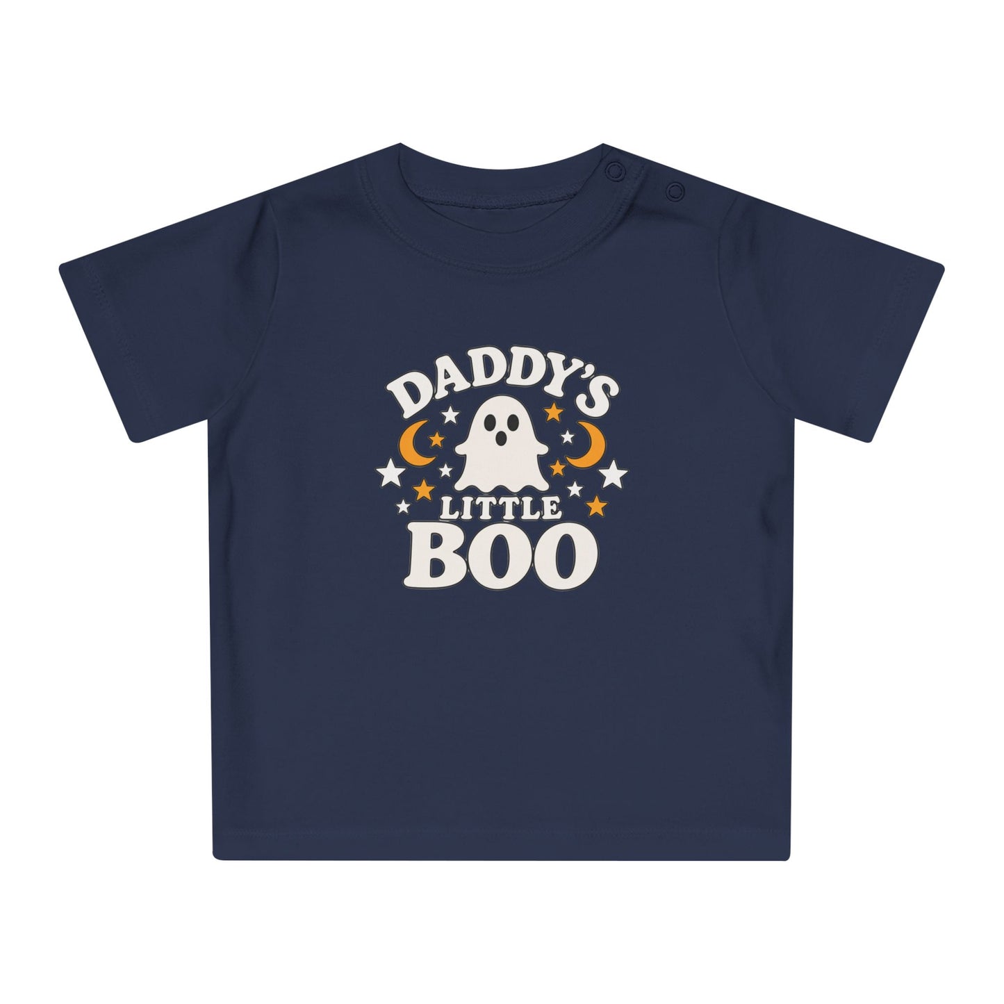 Daddy's Little Boo Baby T-Shirt - Halloween Ghost Infant Tee - Cute Spooky Baby Shirt - Halloween Baby Outfit