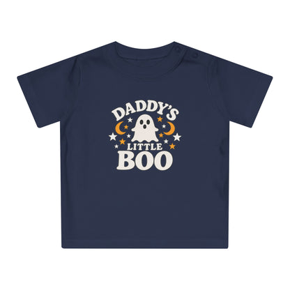 Daddy's Little Boo Baby T-Shirt - Halloween Ghost Infant Tee - Cute Spooky Baby Shirt - Halloween Baby Outfit