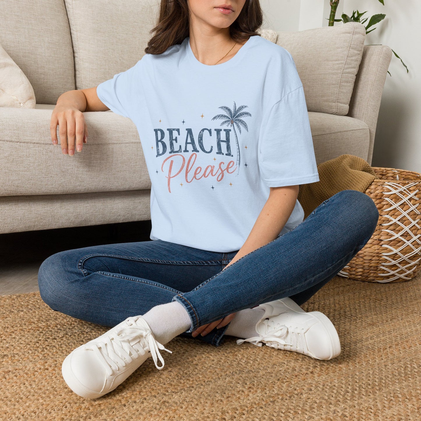 Beach Please | Palm Tree Summer Tee
