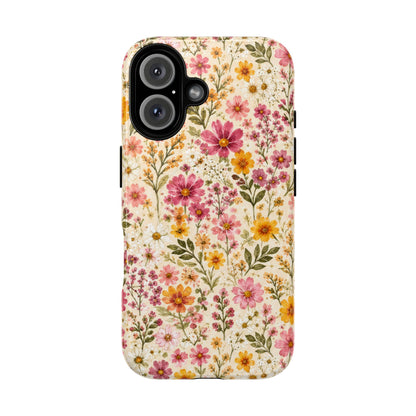Wildflower Meadow Magnetic Protective Phone Case – Tough Dual-Layer Cover