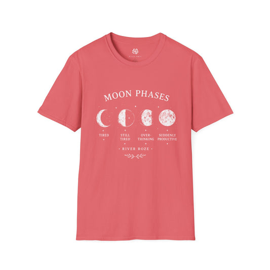 Moon Phases Graphic T-Shirt – Celestial Lunar Tee