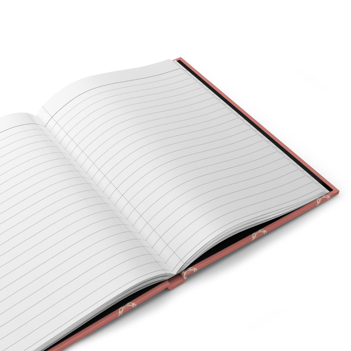 Lucky Blush Hardcover Journal – Lined Horseshoe Notebook