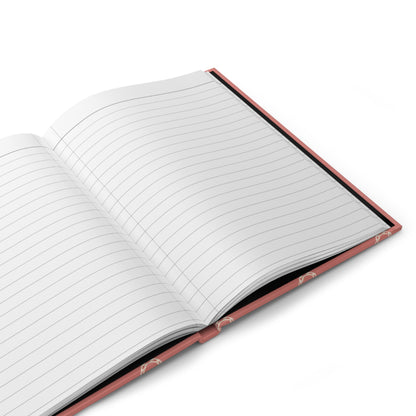 Lucky Blush Hardcover Journal – Lined Horseshoe Notebook