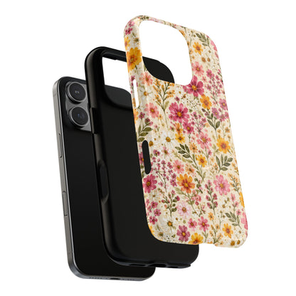 Wildflower Meadow Magnetic Protective Phone Case – Tough Dual-Layer Cover