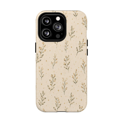 Floral Sprig Magnetic Protective Phone Case – Tough Dual-Layer Cover