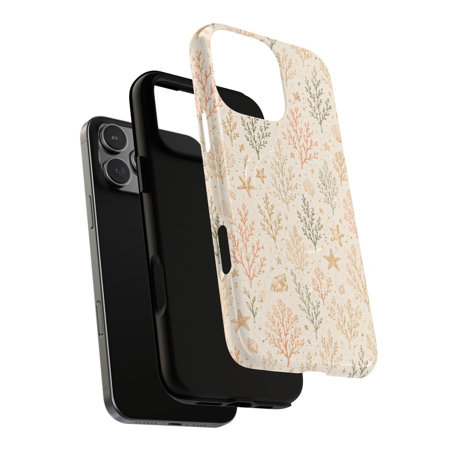 Coral Garden Magnetic Protective Phone Case – Tough Dual-Layer Cover