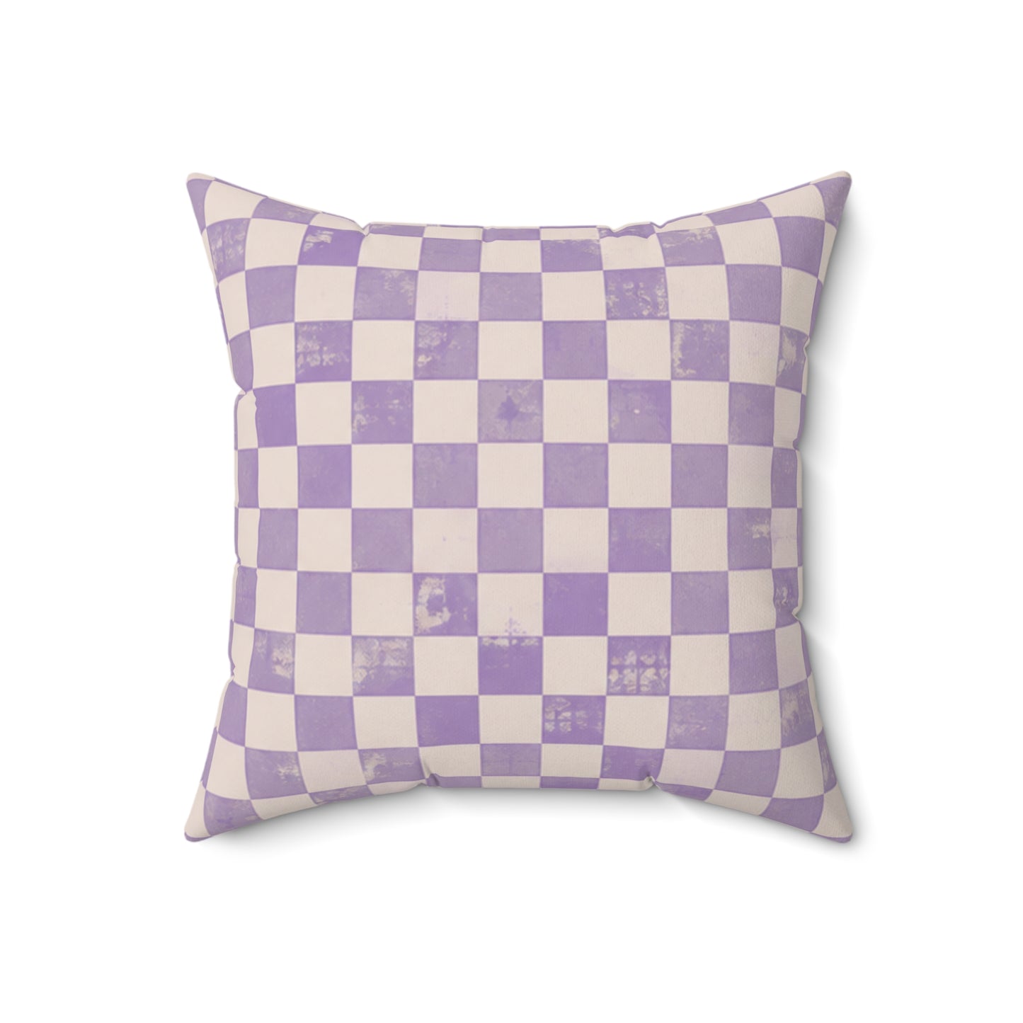 Lavender Check Pillow - Purple Checkerboard Throw Pillow - Pastel Decorative Cushion - Retro Home Decor