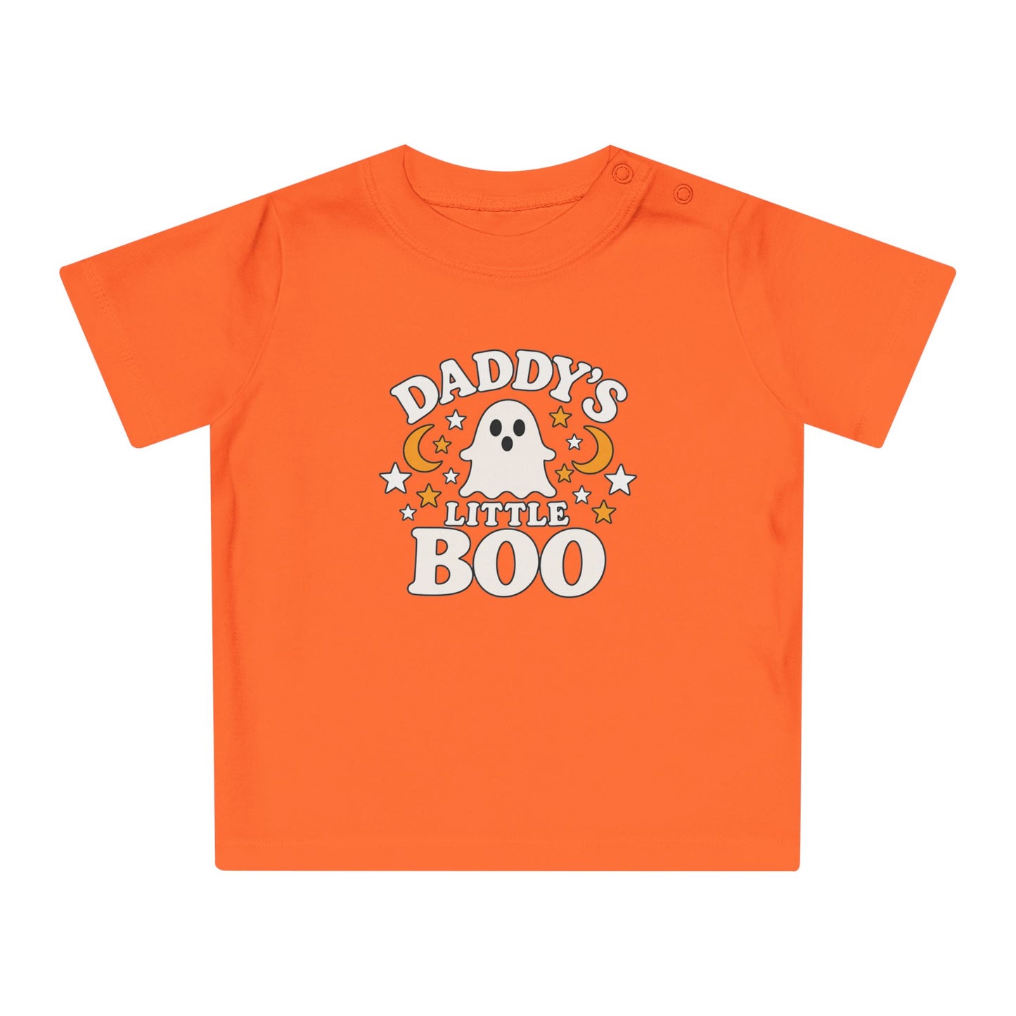 Daddy's Little Boo Baby T-Shirt - Halloween Ghost Infant Tee - Cute Spooky Baby Shirt - Halloween Baby Outfit