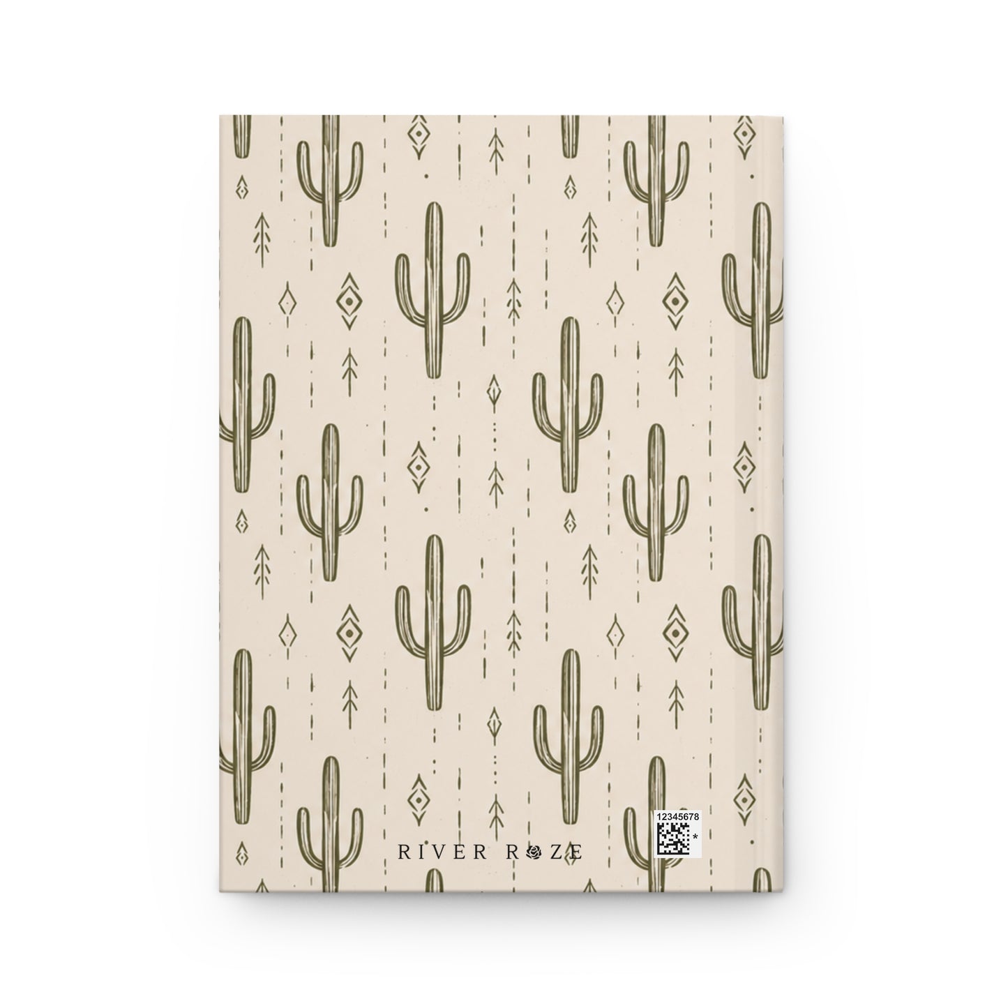 Desert Rhythm Hardcover Journal – Lined Cactus Notebook