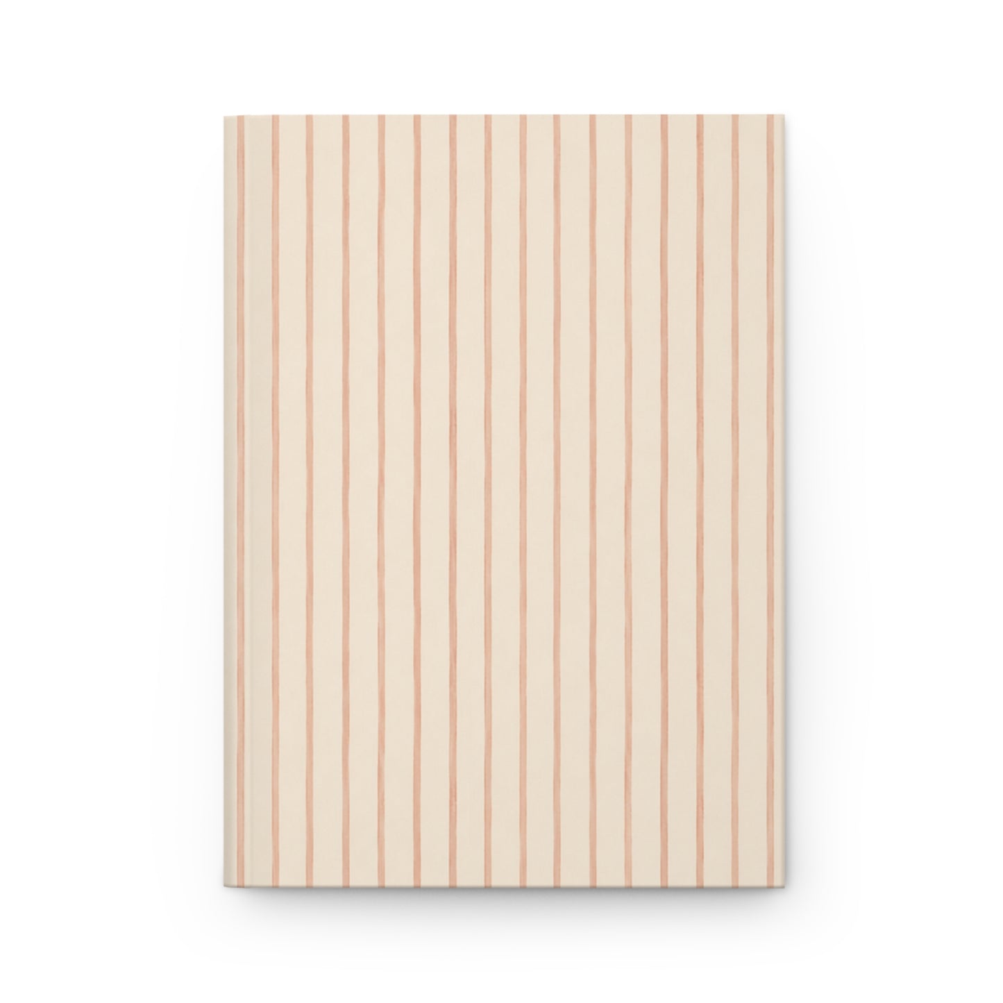 Soft Blush Lines Hardcover Journal – Lined Minimalist Notebook