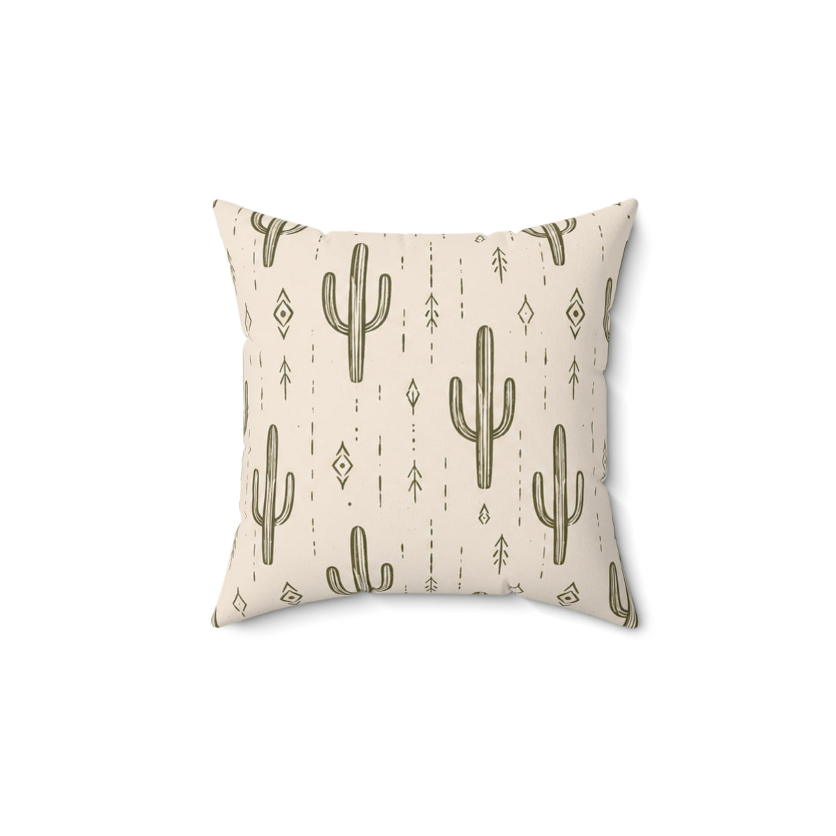 Desert Rhythm Pillow - Boho Cactus Throw Pillow - Neutral Desert Decorative Cushion - Southwestern Home Decor