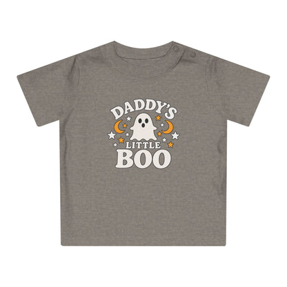 Daddy's Little Boo Baby T-Shirt - Halloween Ghost Infant Tee - Cute Spooky Baby Shirt - Halloween Baby Outfit