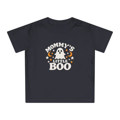Mommy's Little Boo Baby T-Shirt - Halloween Ghost Infant Tee - Cute Spooky Baby Shirt - Halloween Baby Outfit