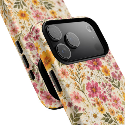 Wildflower Meadow Magnetic Protective Phone Case – Tough Dual-Layer Cover