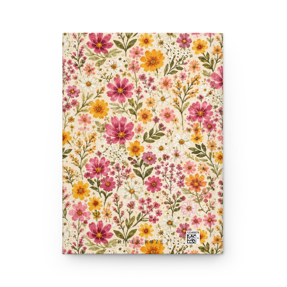 Wildflower Meadow Hardcover Journal – Lined Floral Notebook