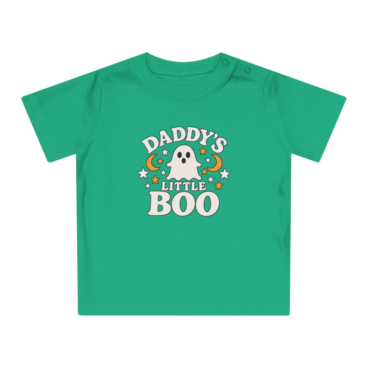 Daddy's Little Boo Baby T-Shirt - Halloween Ghost Infant Tee - Cute Spooky Baby Shirt - Halloween Baby Outfit