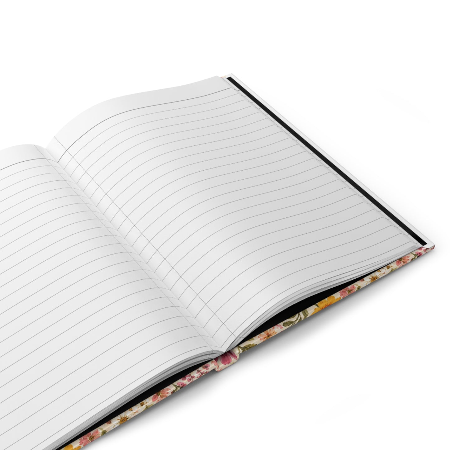 Wildflower Meadow Hardcover Journal – Lined Floral Notebook