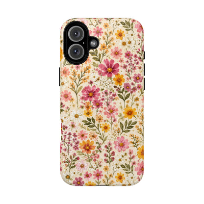 Wildflower Meadow Magnetic Protective Phone Case – Tough Dual-Layer Cover