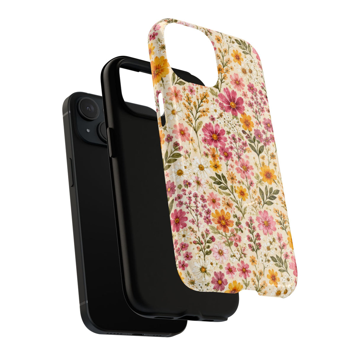 Wildflower Meadow Magnetic Protective Phone Case – Tough Dual-Layer Cover