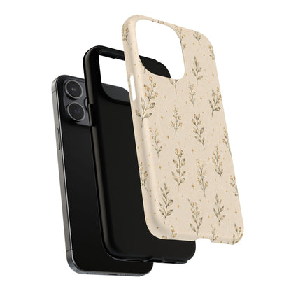 Floral Sprig Magnetic Protective Phone Case – Tough Dual-Layer Cover