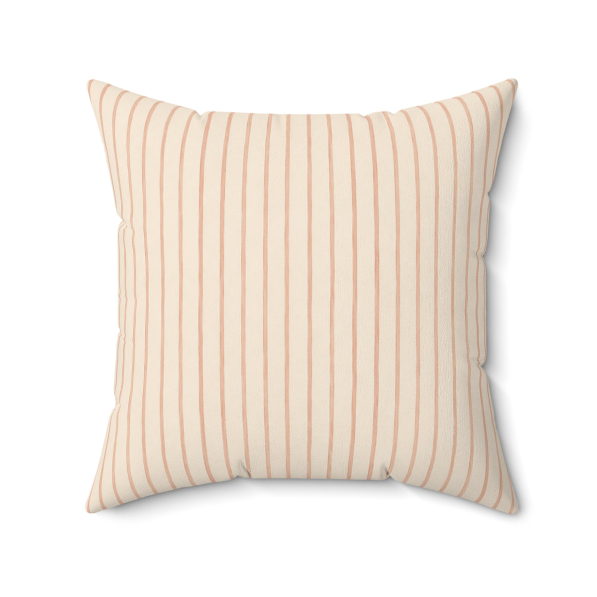 Soft Blush Lines Pillow - Striped Neutral Throw Pillow - Minimalist Decorative Cushion - Beige Bedroom