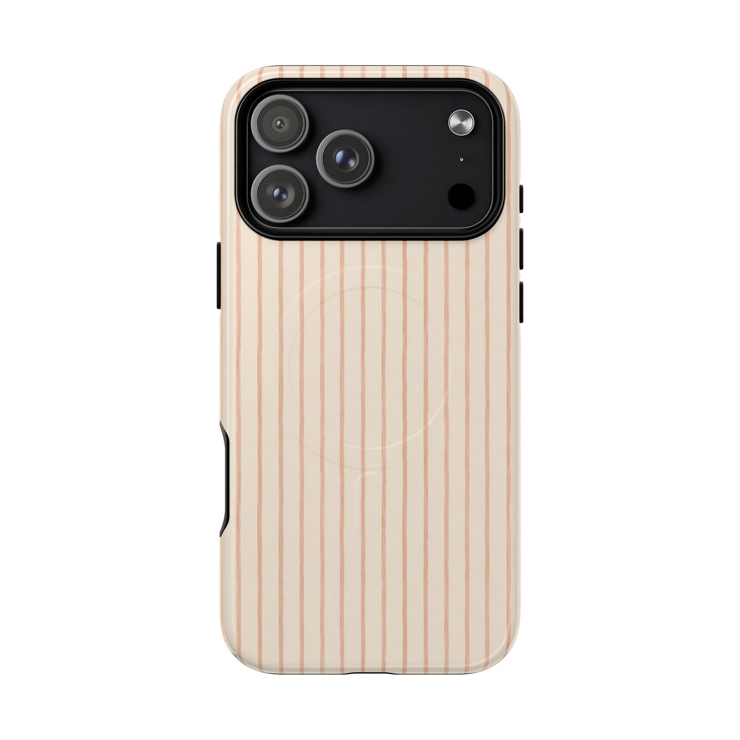 Soft Blush Lines Magnetic Protective Phone Case – Tough Dual-Layer Cover