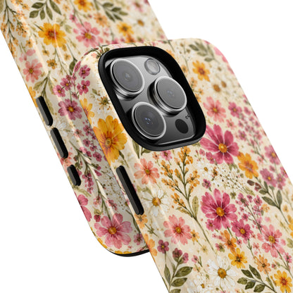 Wildflower Meadow Magnetic Protective Phone Case – Tough Dual-Layer Cover