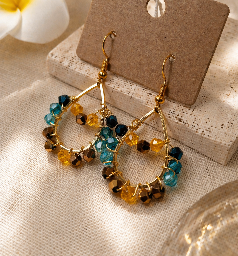 Aurelia - Beautiful, sparkling earrings that catch every light