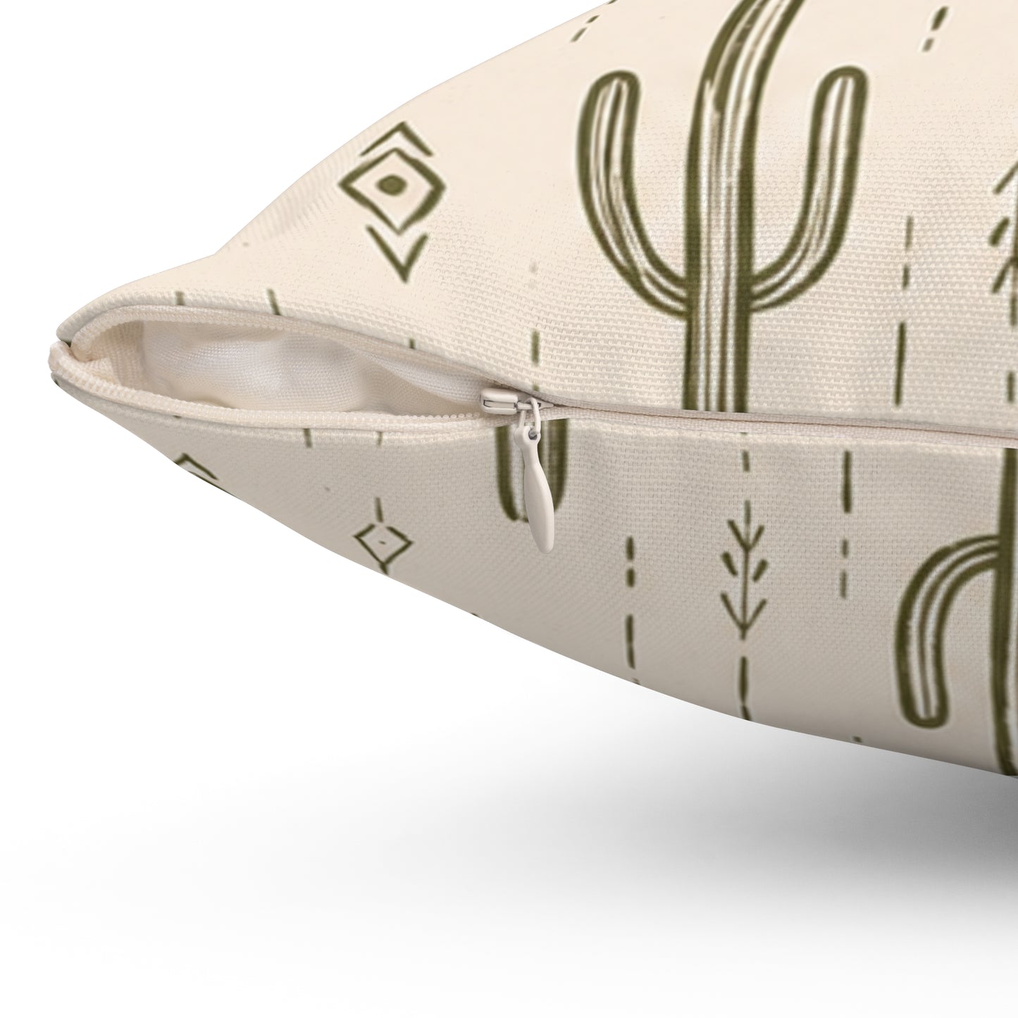 Desert Rhythm Pillow - Boho Cactus Throw Pillow - Neutral Desert Decorative Cushion - Southwestern Home Decor
