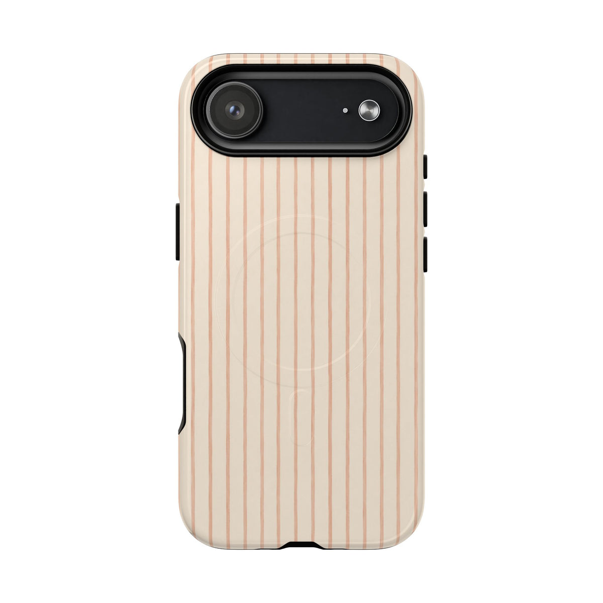 Soft Blush Lines Magnetic Protective Phone Case – Tough Dual-Layer Cover