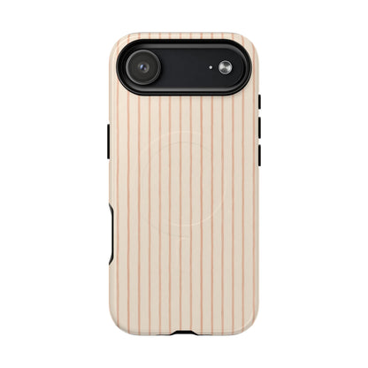 Soft Blush Lines Magnetic Protective Phone Case – Tough Dual-Layer Cover