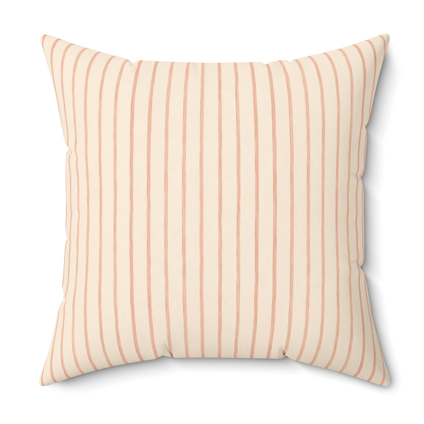 Soft Blush Lines Pillow - Striped Neutral Throw Pillow - Minimalist Decorative Cushion - Beige Bedroom