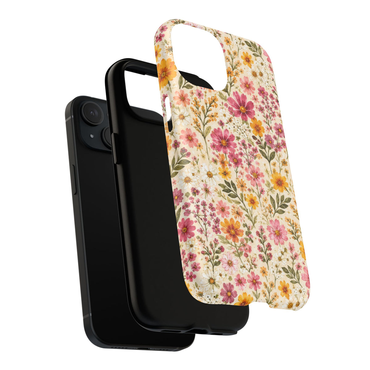 Wildflower Meadow Magnetic Protective Phone Case – Tough Dual-Layer Cover