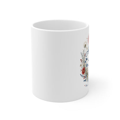 America 250 Mug USA 250 Years of Freedom Mug Liberty Floral Mug
