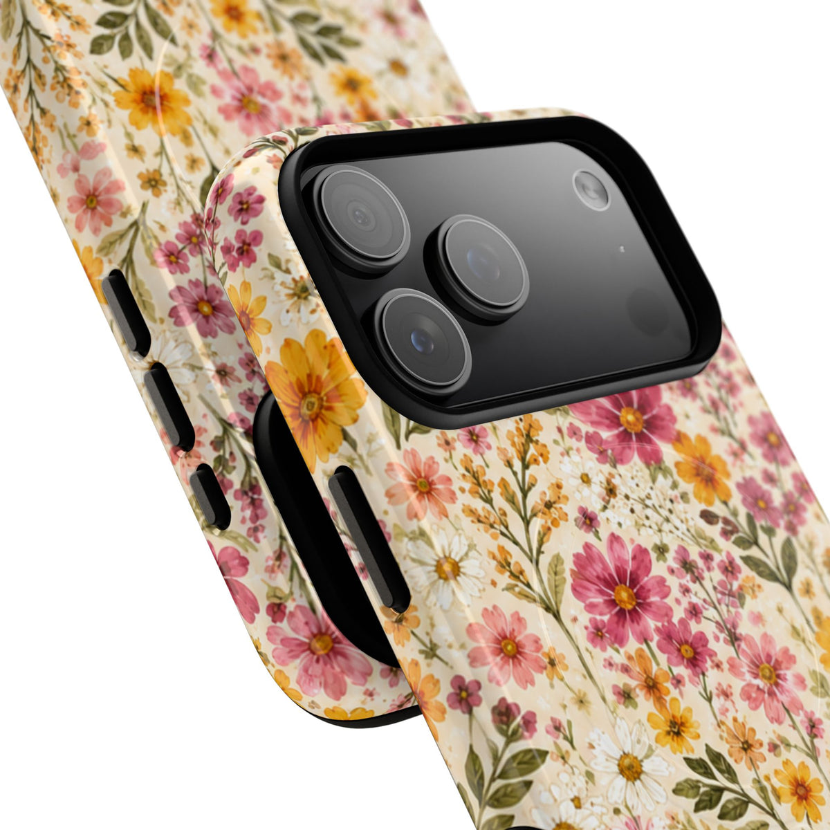 Wildflower Meadow Magnetic Protective Phone Case – Tough Dual-Layer Cover