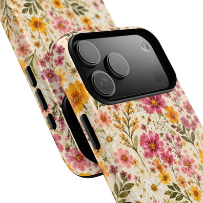 Wildflower Meadow Magnetic Protective Phone Case – Tough Dual-Layer Cover