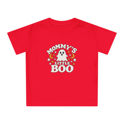 Mommy's Little Boo Baby T-Shirt - Halloween Ghost Infant Tee - Cute Spooky Baby Shirt - Halloween Baby Outfit