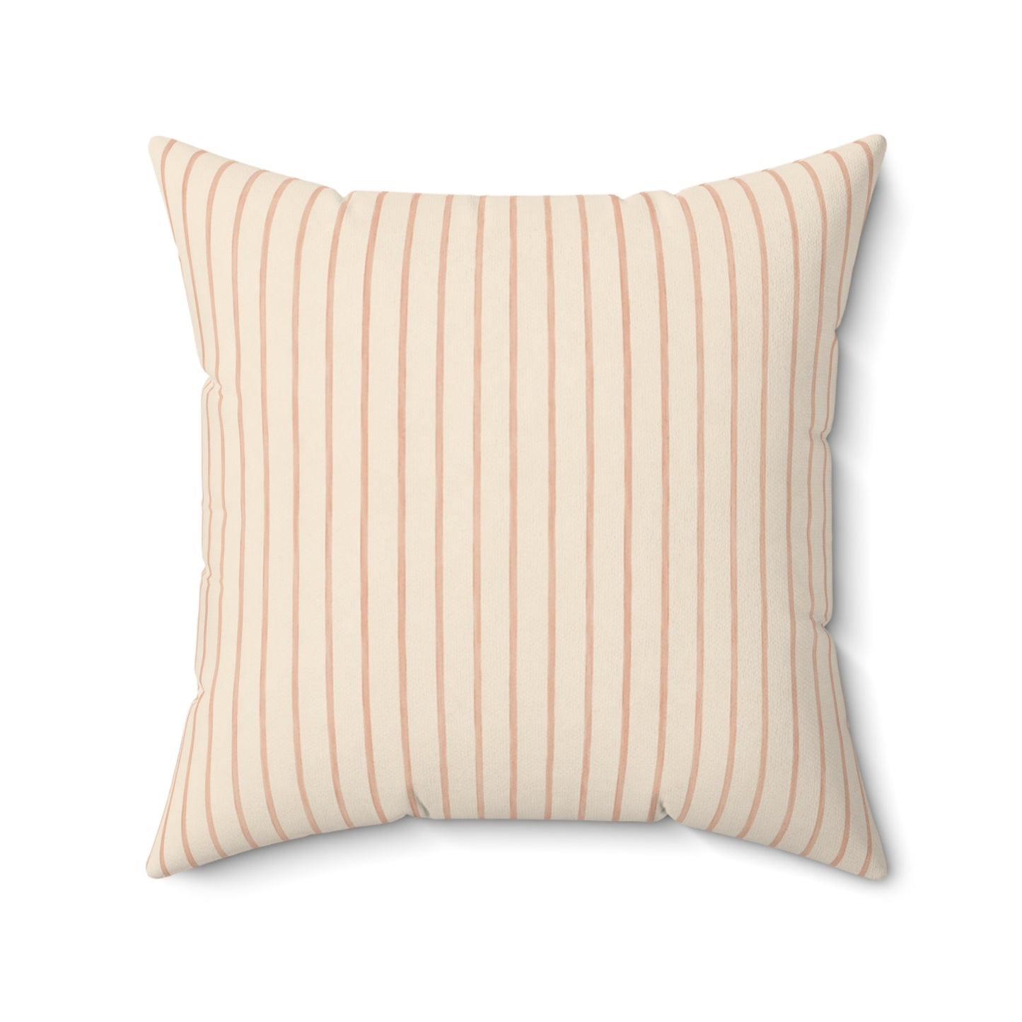 Soft Blush Lines Pillow - Striped Neutral Throw Pillow - Minimalist Decorative Cushion - Beige Bedroom
