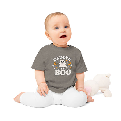 Daddy's Little Boo Baby T-Shirt - Halloween Ghost Infant Tee - Cute Spooky Baby Shirt - Halloween Baby Outfit