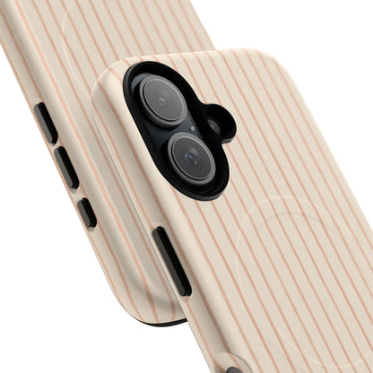 Soft Blush Lines Magnetic Protective Phone Case – Tough Dual-Layer Cover