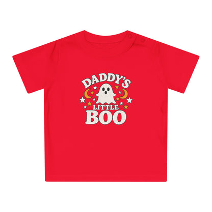 Daddy's Little Boo Baby T-Shirt - Halloween Ghost Infant Tee - Cute Spooky Baby Shirt - Halloween Baby Outfit