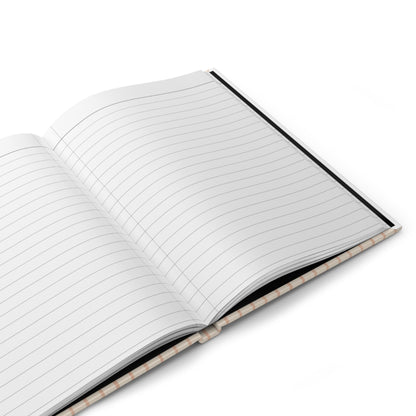 Soft Blush Lines Hardcover Journal – Lined Minimalist Notebook