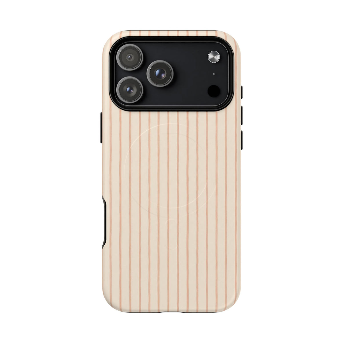 Soft Blush Lines Magnetic Protective Phone Case – Tough Dual-Layer Cover