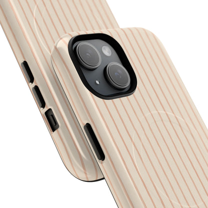 Soft Blush Lines Magnetic Protective Phone Case – Tough Dual-Layer Cover
